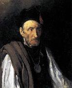 Theodore   Gericault Man with Delusions of Military Command oil painting
